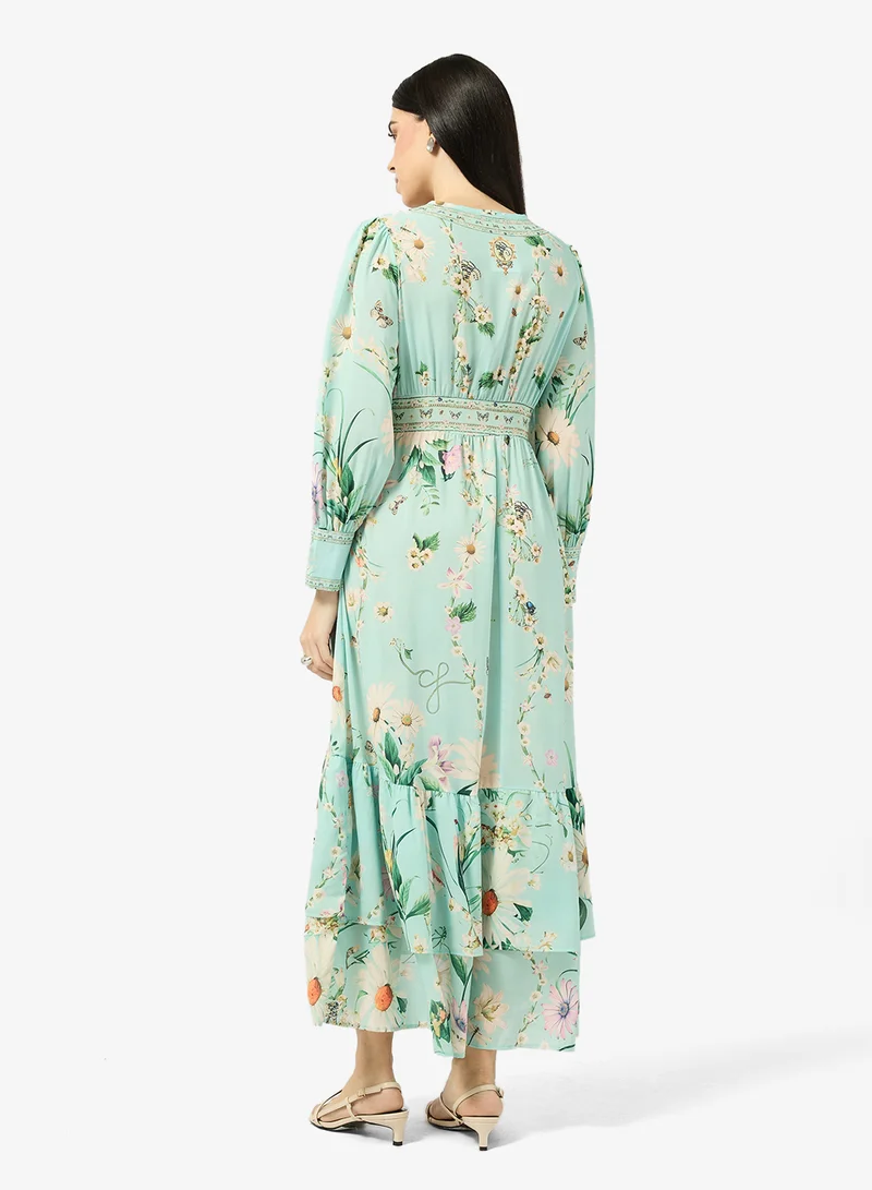 ايلا Printed A-line Dress